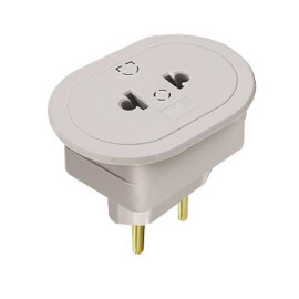 PINO ADAPTADOR BI PR GRANEL 2P 10A/250V (183580)