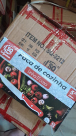FACA DE COZINHA DE INOX C/ CABO EM PLASTICO (117447)