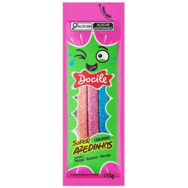 BALA REGALIZ TIPO CANUDINHO SUPER AZEDINHOS 12dpX12pctX15g (42218) .